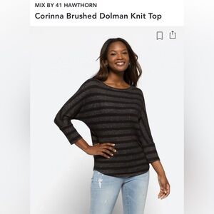 Stitch Fix - Mix by 41 Hawthorne Corinna Brushed Dolman Knit Top - Medium